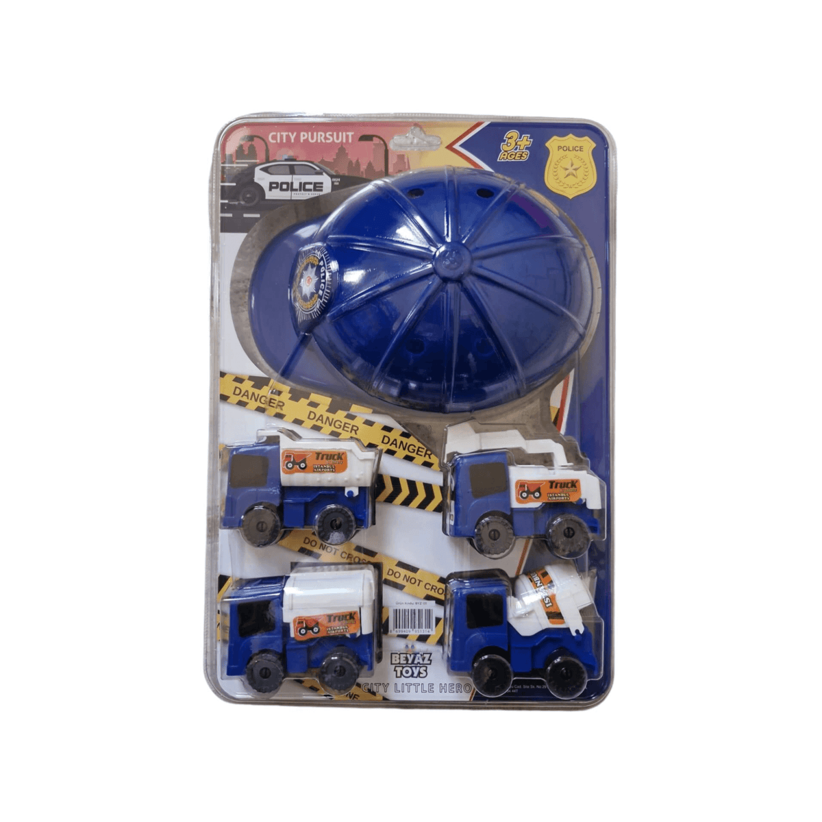 Beyaz Toys Kasklı Polis Araçları