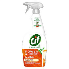 Cif Power & Shine Sprey Mutfak İçin Temizleyici ve Yağ Çözücü 750 ml