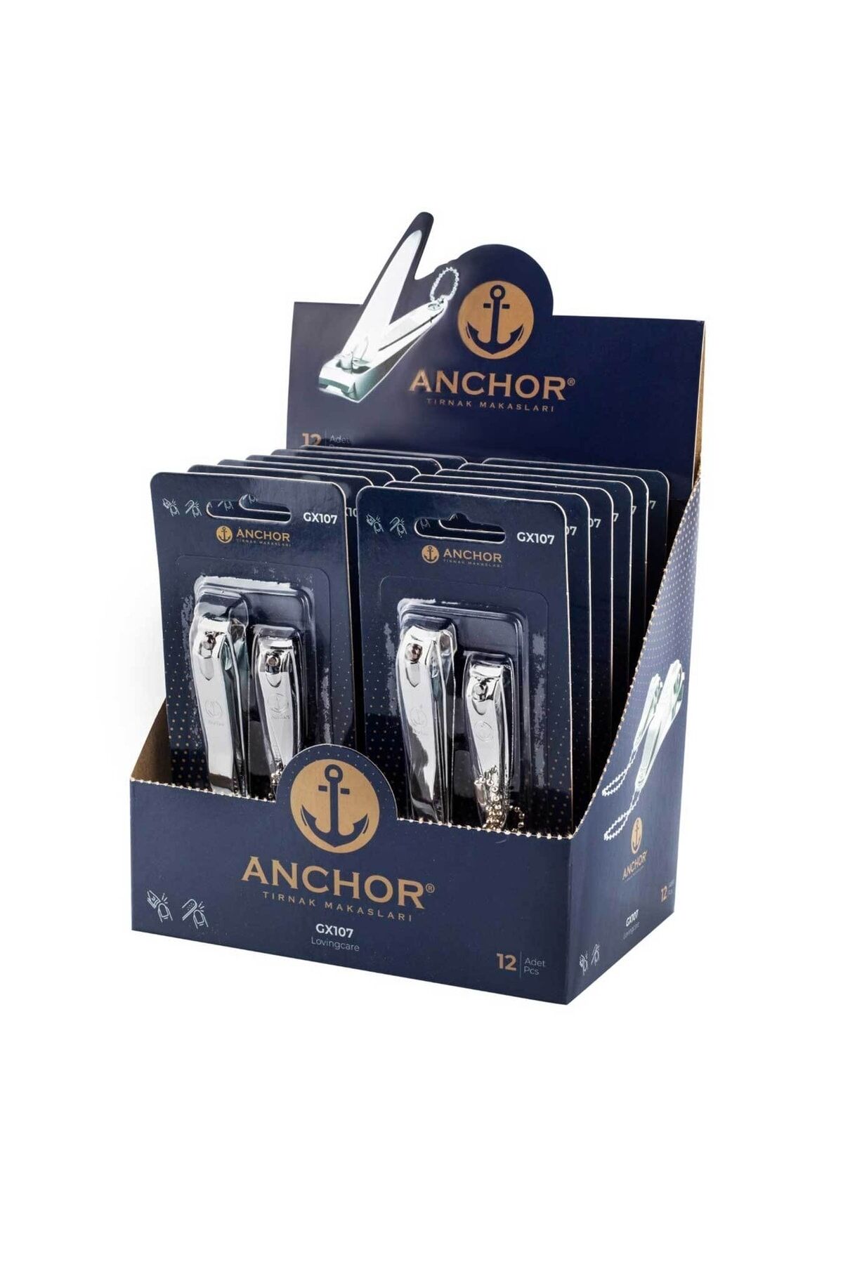Anchor Tırnak Makası Kutulu-12 Paket 2'li Makas