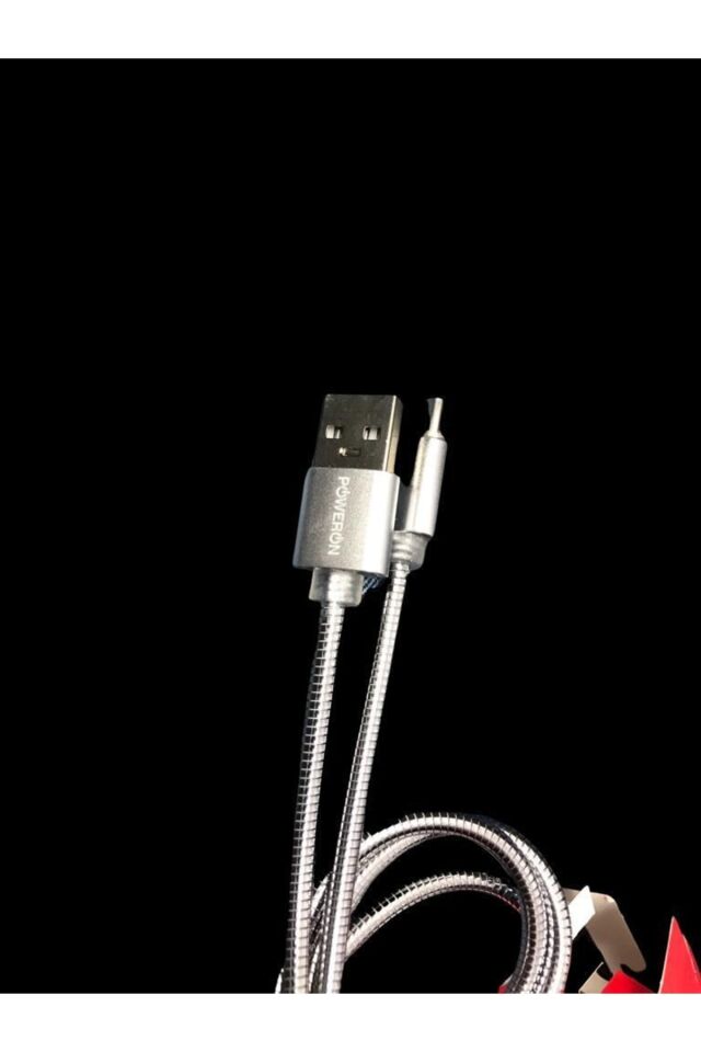 POWERON Metal Hızlı Şarj Kablosu Micro Usb Kapalı Kutu Samsung Xiaomi Oppo Huawei Uyumlu