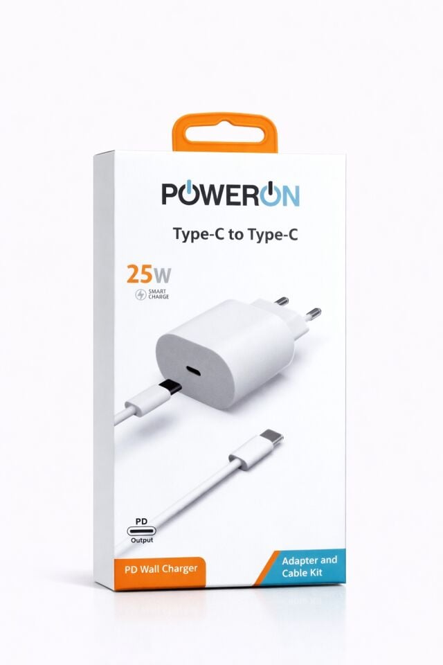 Poweron 25W Type-C To Type-C Şarj Kiti