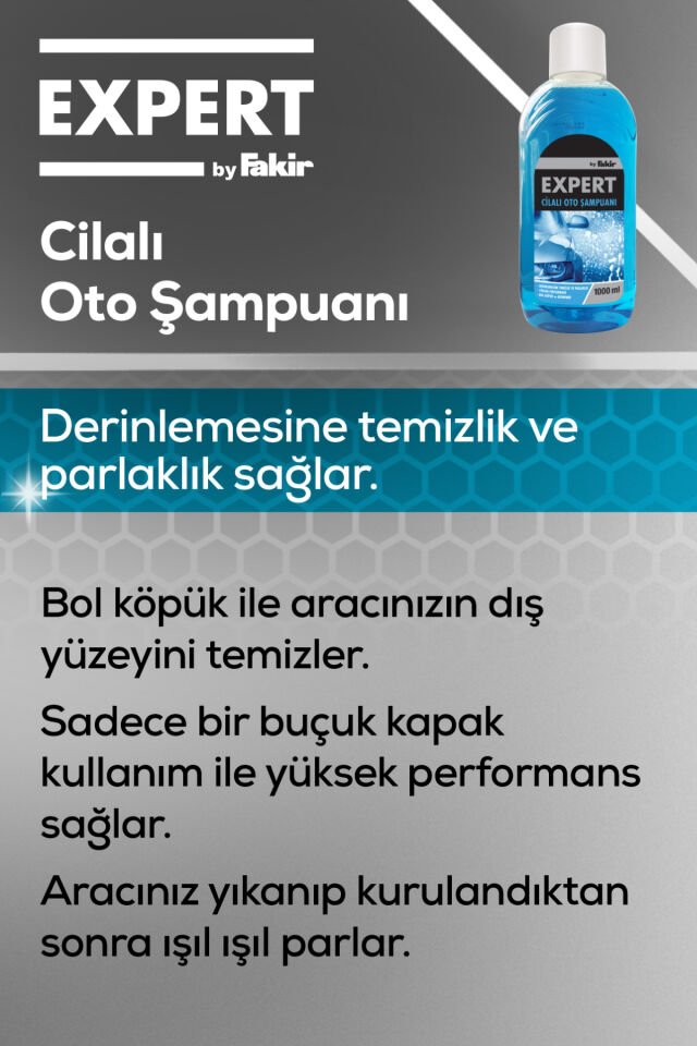 Expert by Fakir Cilalı Oto Şampuanı 1000ml