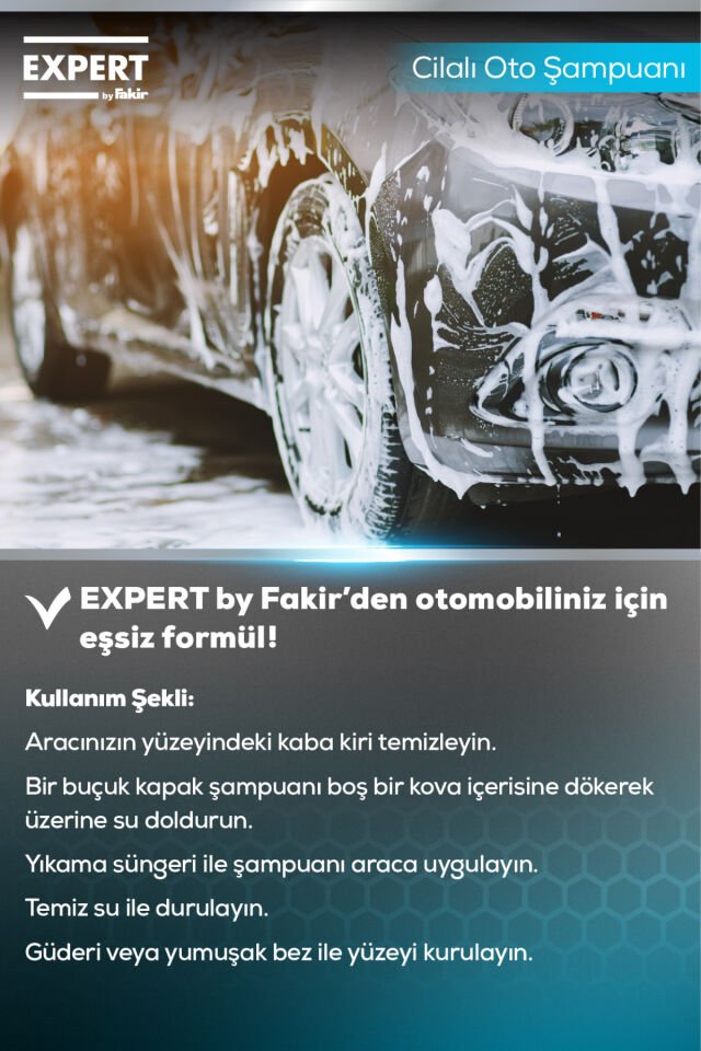 Expert by Fakir Cilalı Oto Şampuanı 1000ml