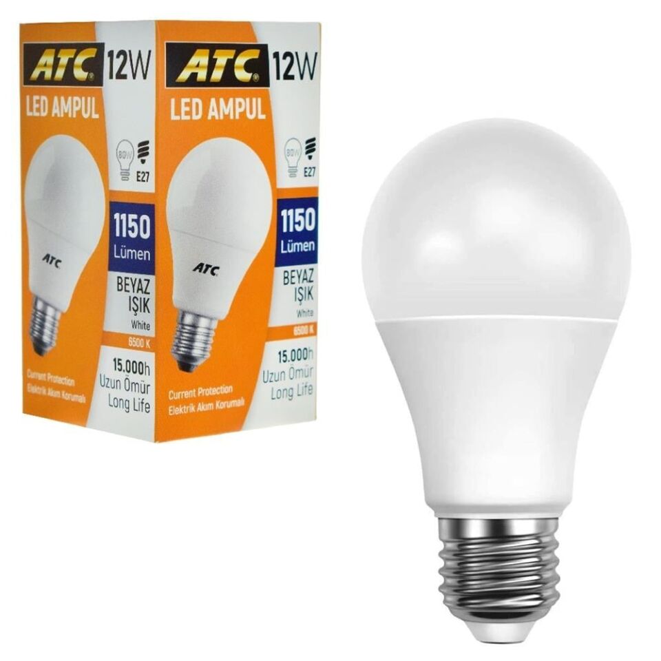ATC Beyaz Led Ampül 12W