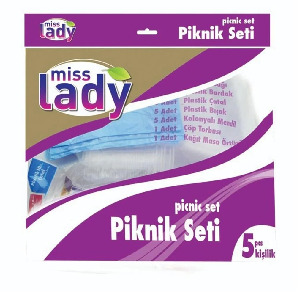 Miss Lady Piknik Seti 5'li