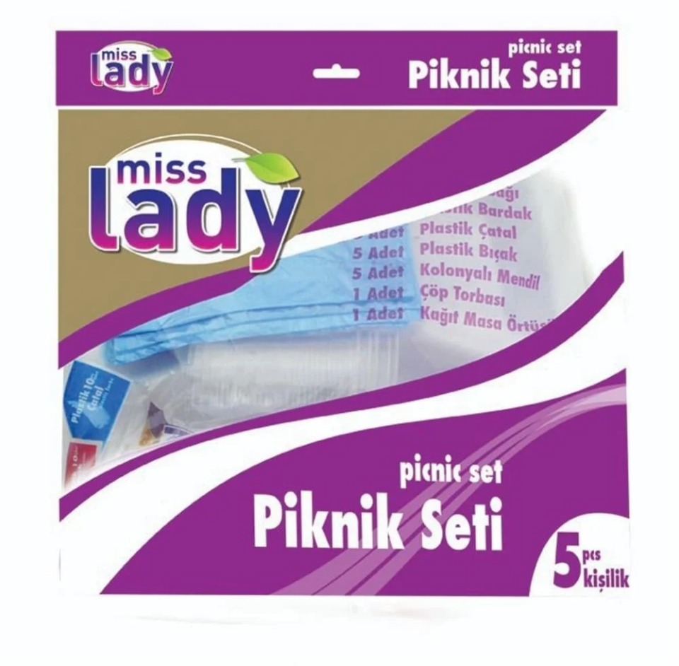 Miss Lady Piknik Seti 5'li