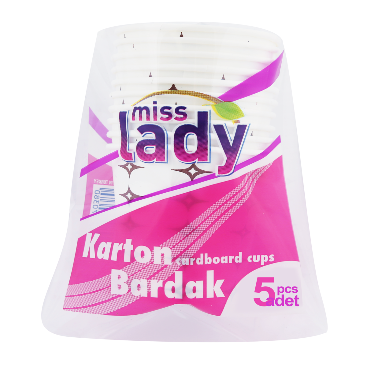 Miss Lady 5'li Karton Bardak