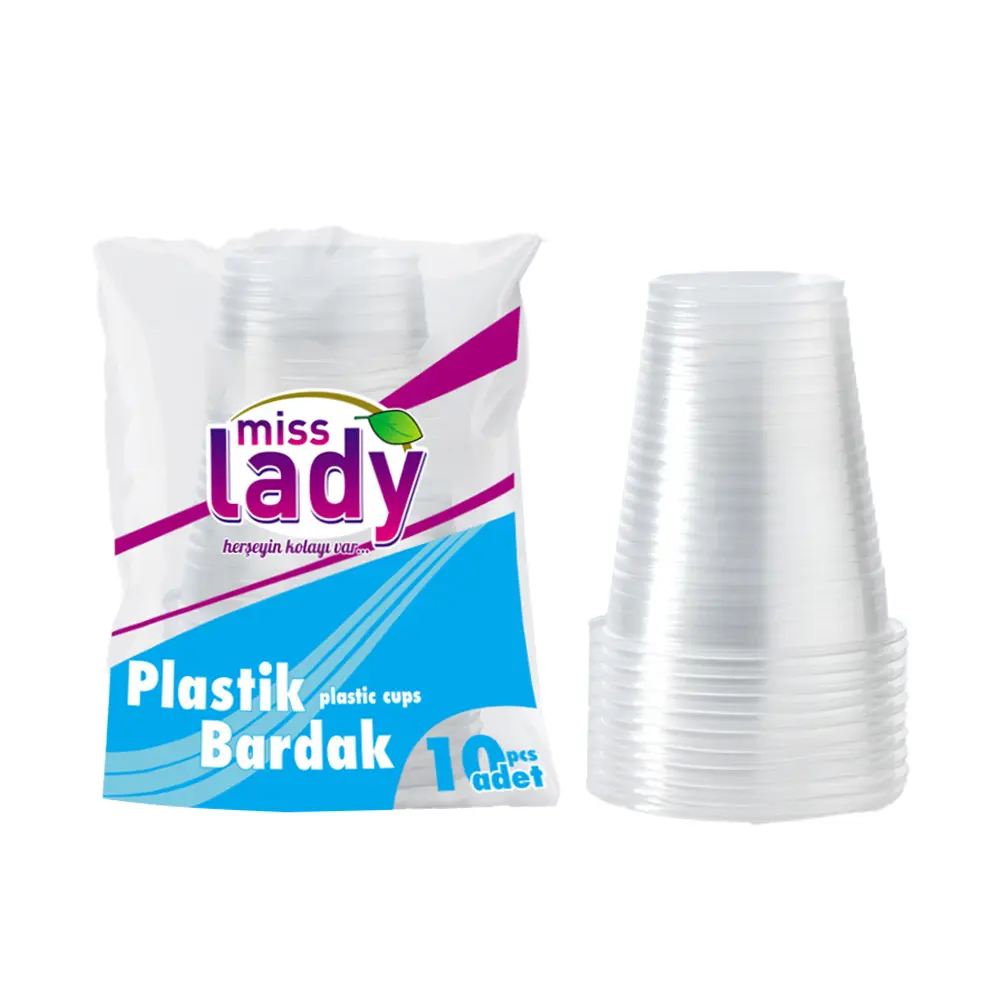 Miss Lady Plastik Bardak 10'lu