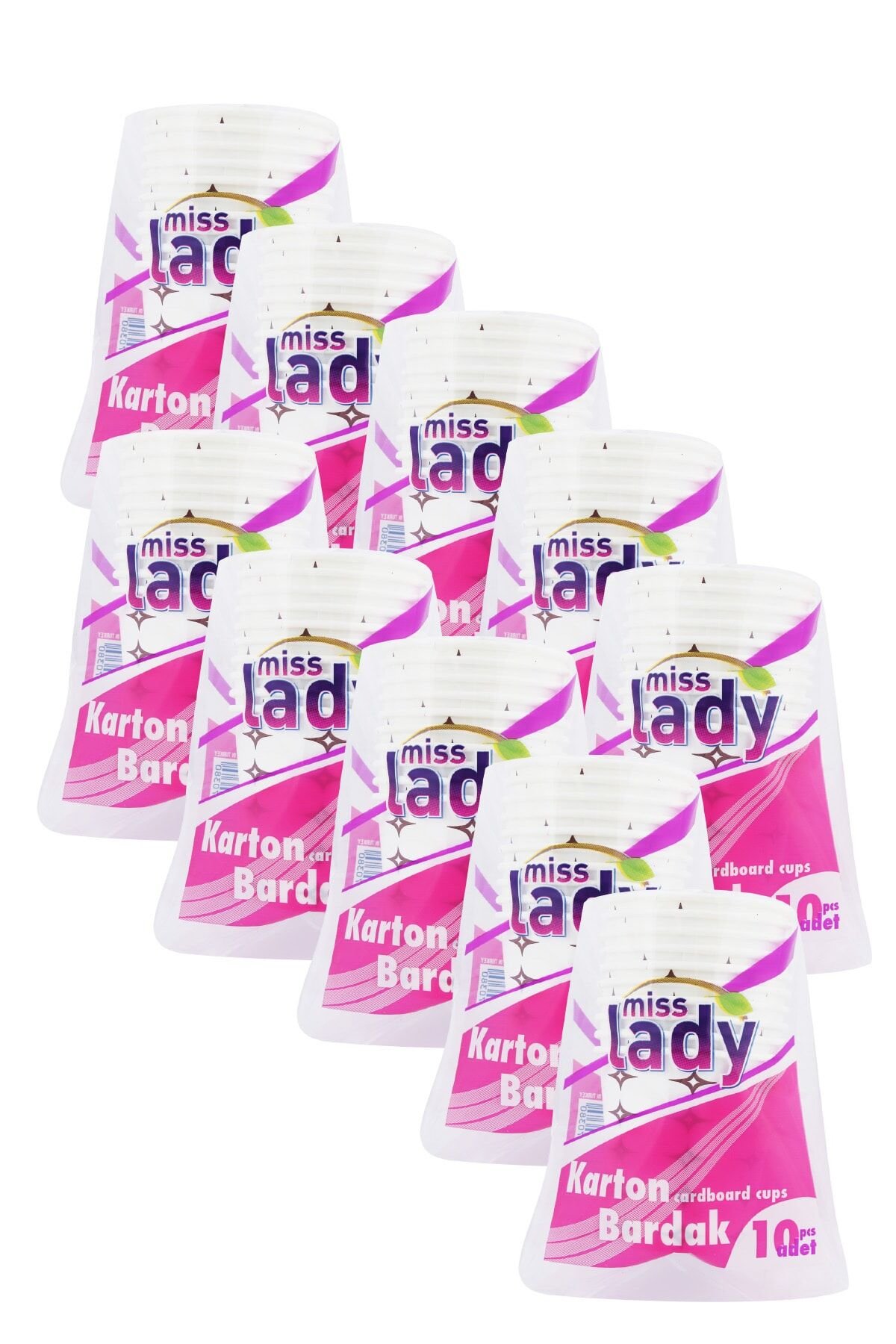 Miss Lady 10x 10'lu Karton Bardak