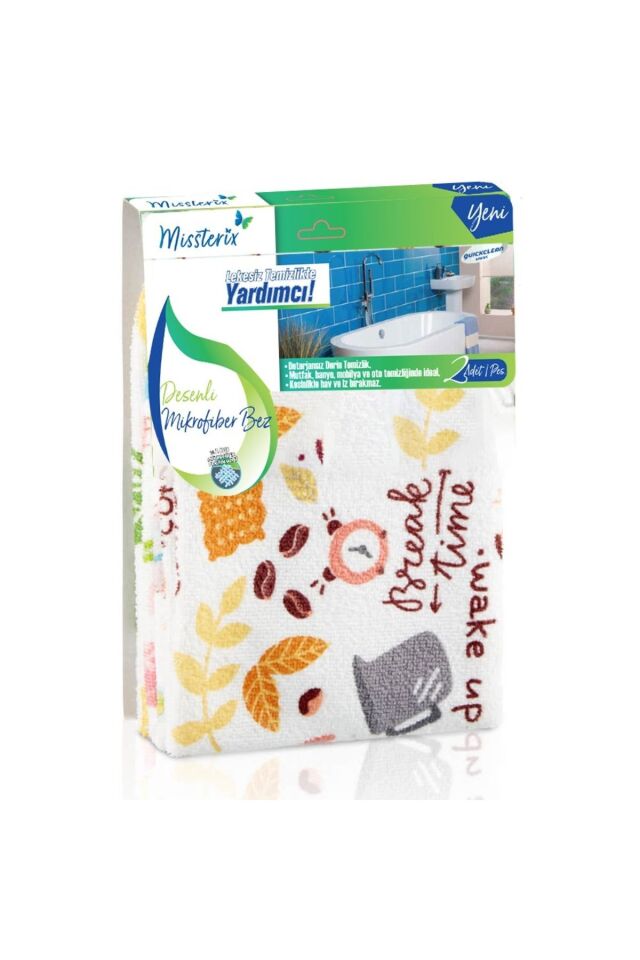 Missterix Miss Lady Desenli Mikrofiber Bez 2'li