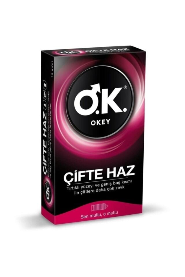 Okey Çifte Haz Prezervatif 10'lu