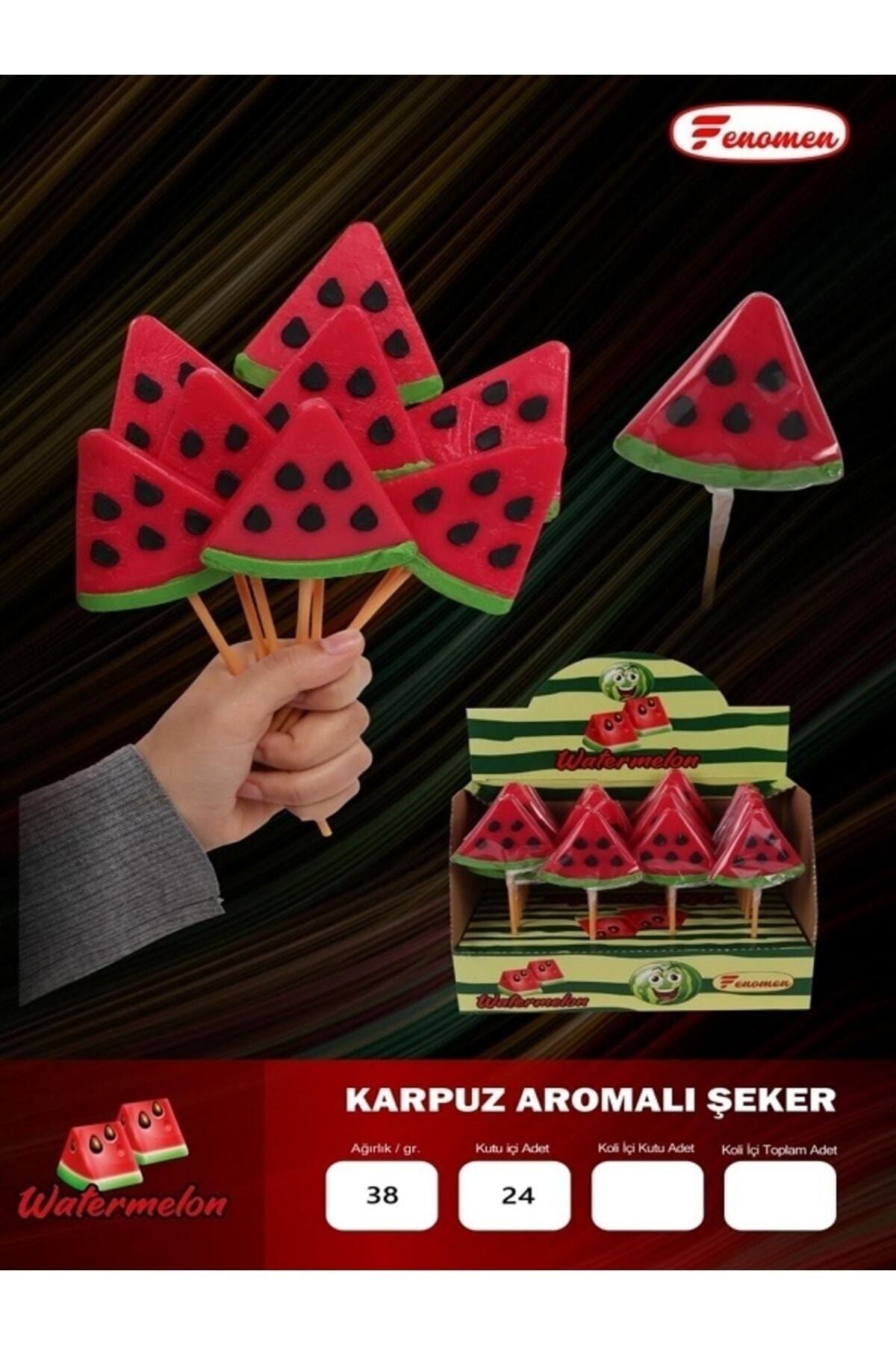 Fenomen Karpuz Şeker 24 Adetli