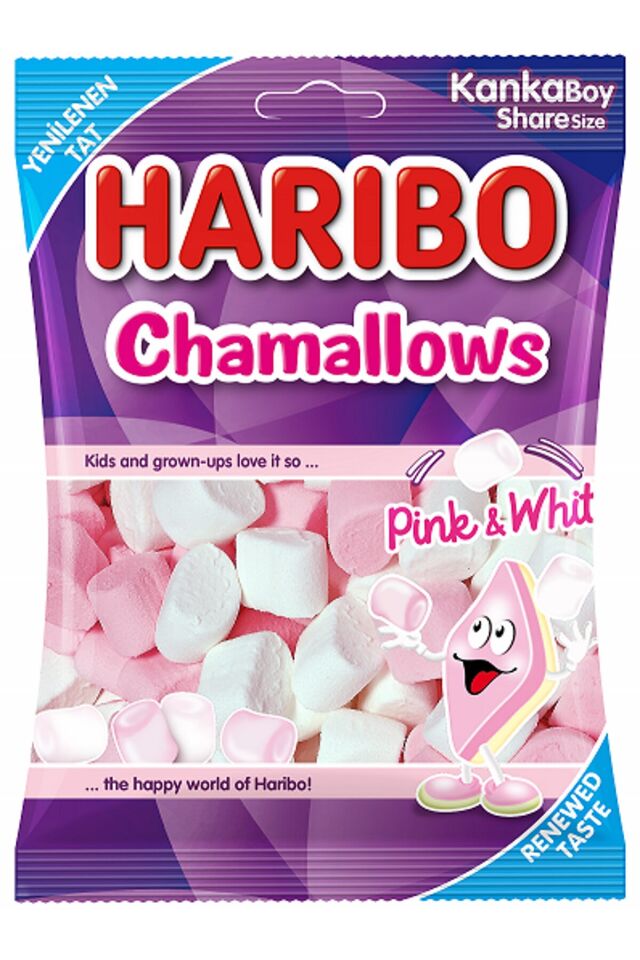 Haribo Chammalows Pembe Beyaz 70 gr