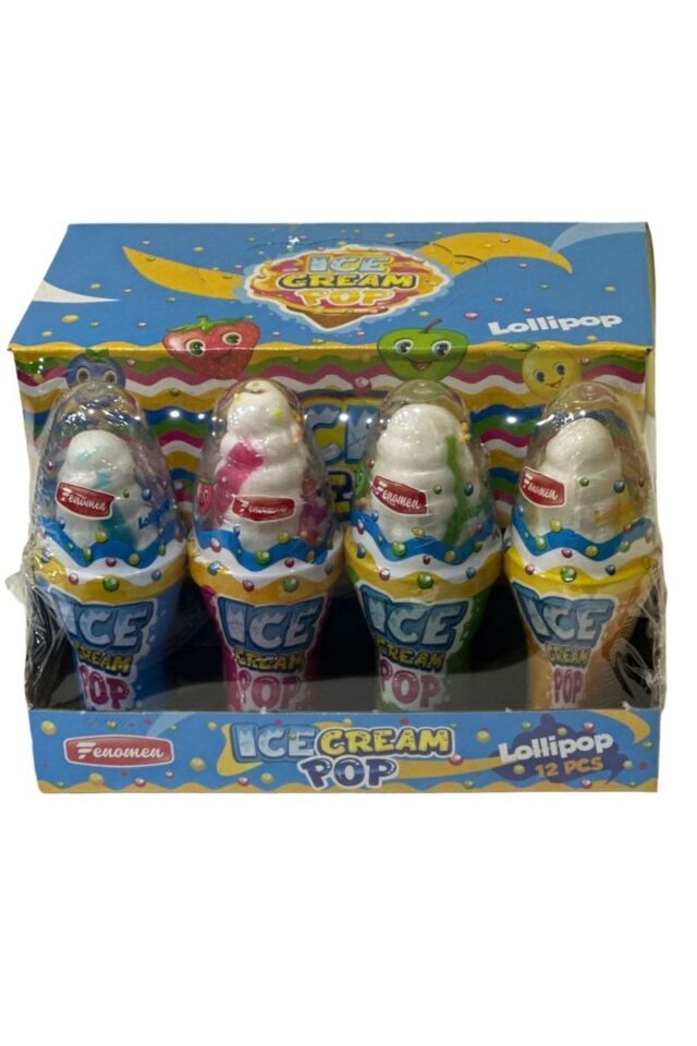 Fenomen Dondurma Lolipop Şeker 27 gr 12'li