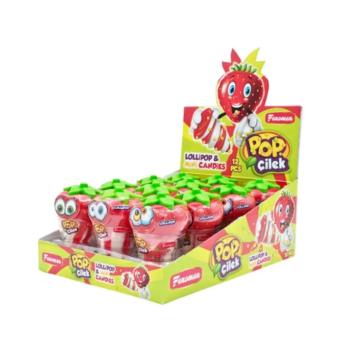 Fenomen Pop Şeker Çilek 12'li