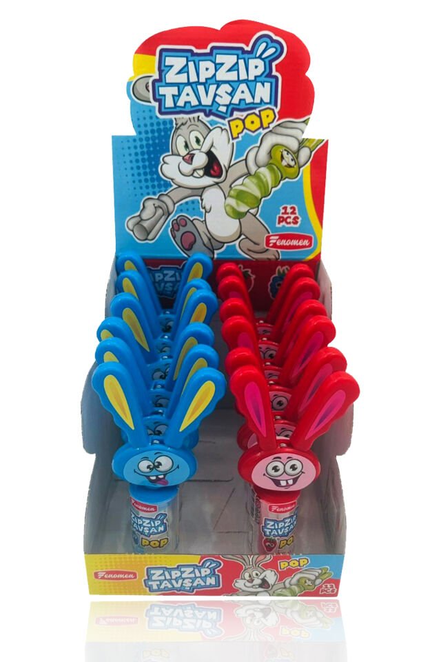 Fenomen Zıp Zıp Tavşan Şeker 12 Adet