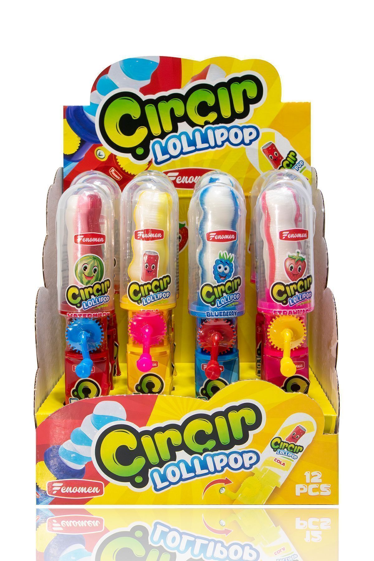 Fenomen Çırçır Lolipop Şeker 12 Adet