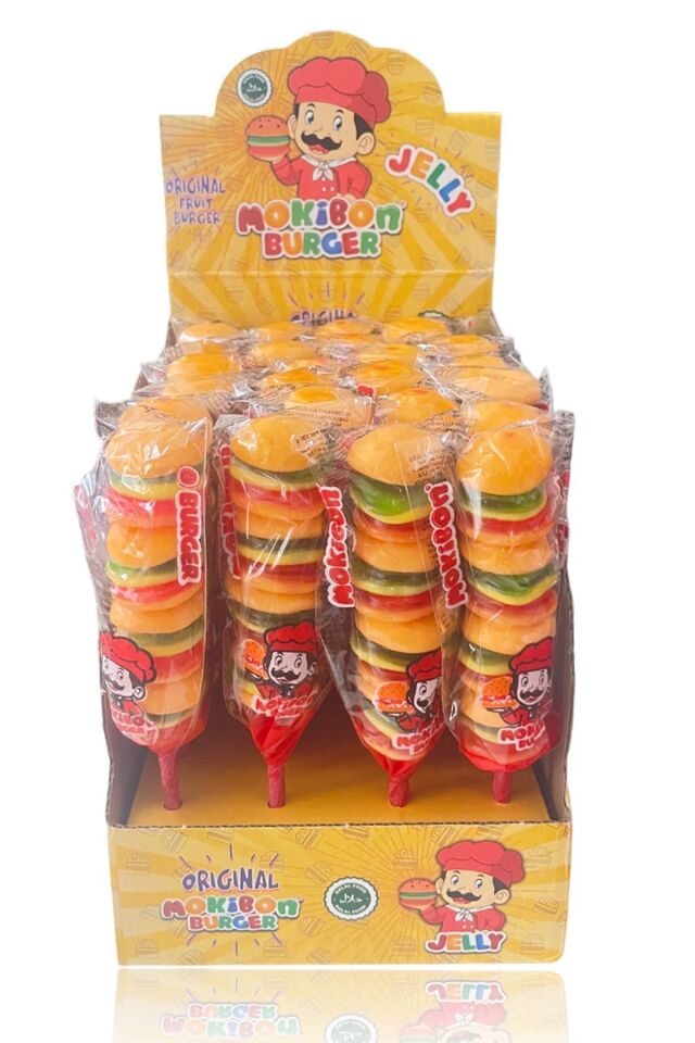 Mokibon Burger Jelibon Şekerleme 35 gr 24'lü