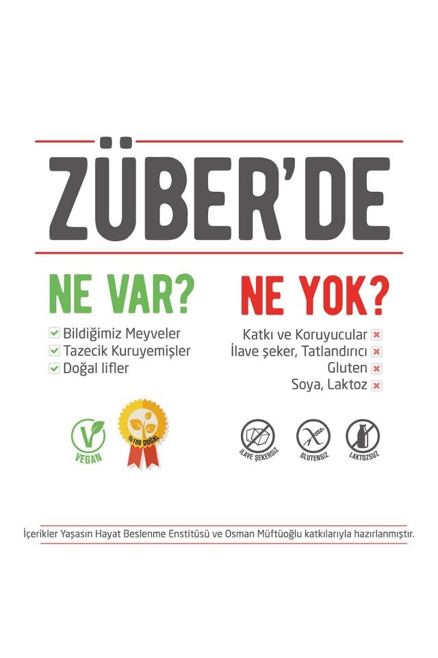 Züber Çilekli ve Kakaolu Meyve Tatlısı - 40 gr x 12 Adet