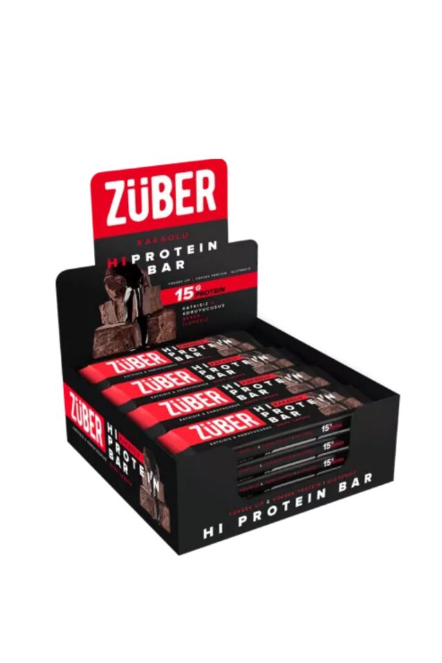 Züber Hi-Protein Bar Kakaolu 45 gr x 12 Adet