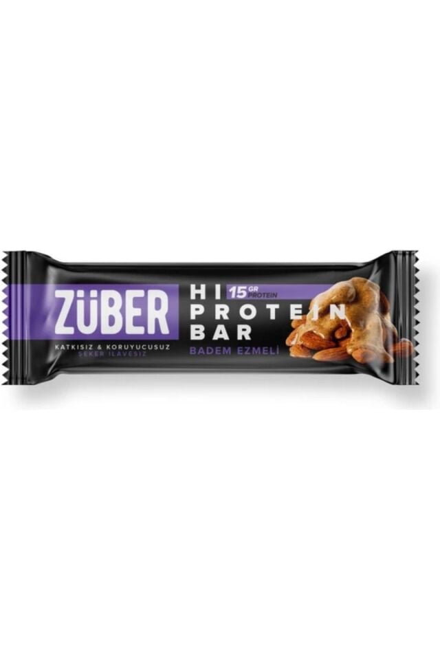 Züber Protein Bar Badem Ezmeli 45 Gr x 12 Adet