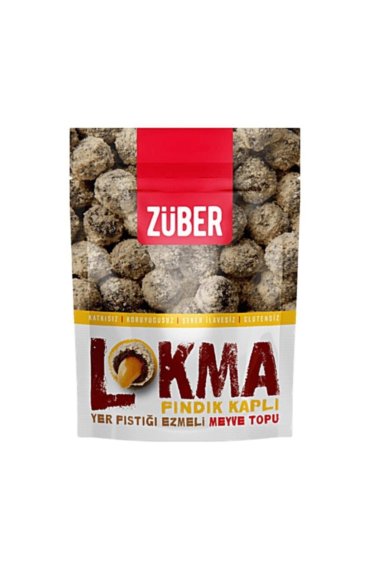 Züber Fındık Kaplı Yerfıstığı Ezmeli Meyve Topu 96 gr