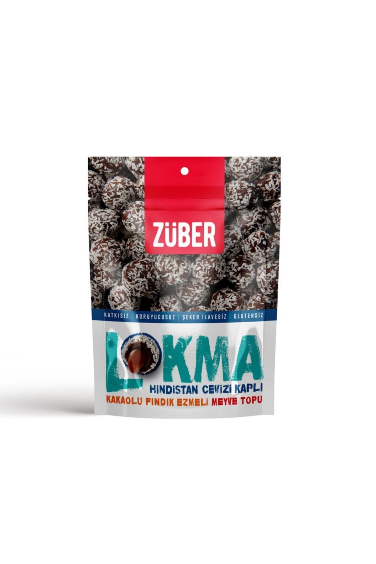Züber Lokma Hindistan Cevizi Kaplı Kakaolu Meyve Topu 96 G.
