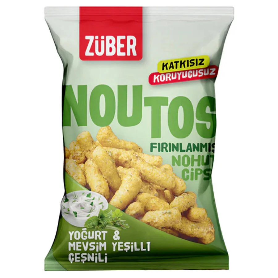Züber Noutos Nohut Cipsi Yoğurt ve Mevsim Yeşillikleri 55 g x 15'li