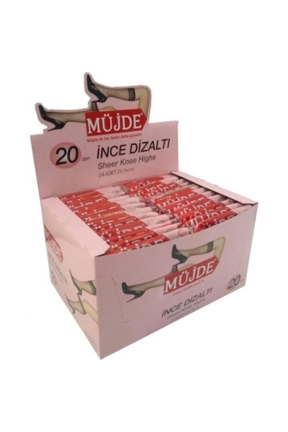 Müjde Kadın Diz Altı İnce Pantolon Çorap 24'lü 57 Ten
