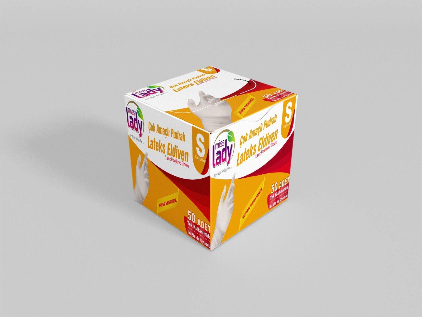 Miss Lady 50'li Latex Eldiven S