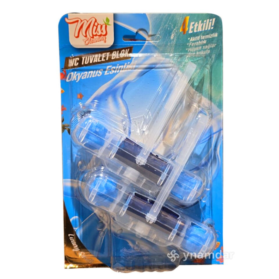 Miss Cleaning Wc Tuvalet Blok 4 Etki 2X50Gr - Okyanus Esintisi