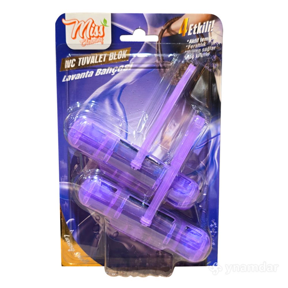 Miss Cleaning Wc Tuvalet Blok 4 Etki 2X50Gr - Lavanta