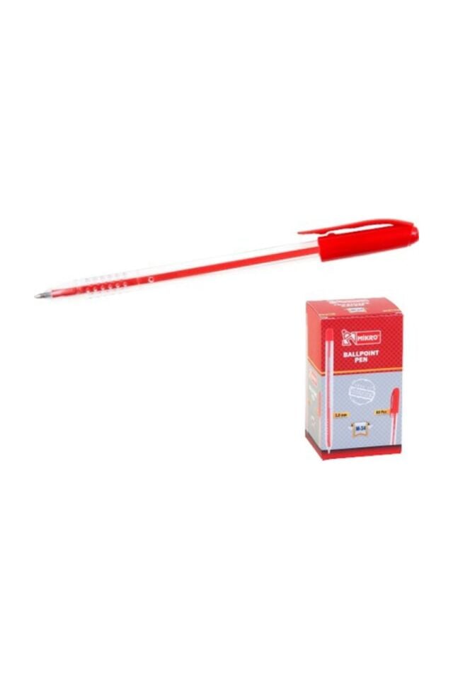 Mikro M-25 Tükenmez Kalem 1 mm Kırmızı 25Tk 50'li Kutu